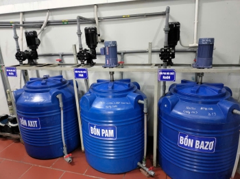 Xây dựng hệ thống xử lý nước thải lẫn dầu khu vực xưởng cơ khí và hệ thống xử lý khí thải lò hơi (thuộc hệ thống đun nước tắm công nhân) Thuộc dự án Đầu tư phục vụ sản xuất năm 2023